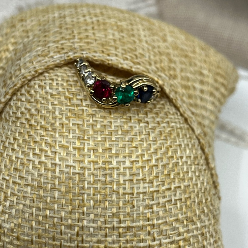 Vintage Avon RJ Graziano 925 Gold Vermeil Multi-Stone Ring Sz 4.75 - Picture 17 of 17